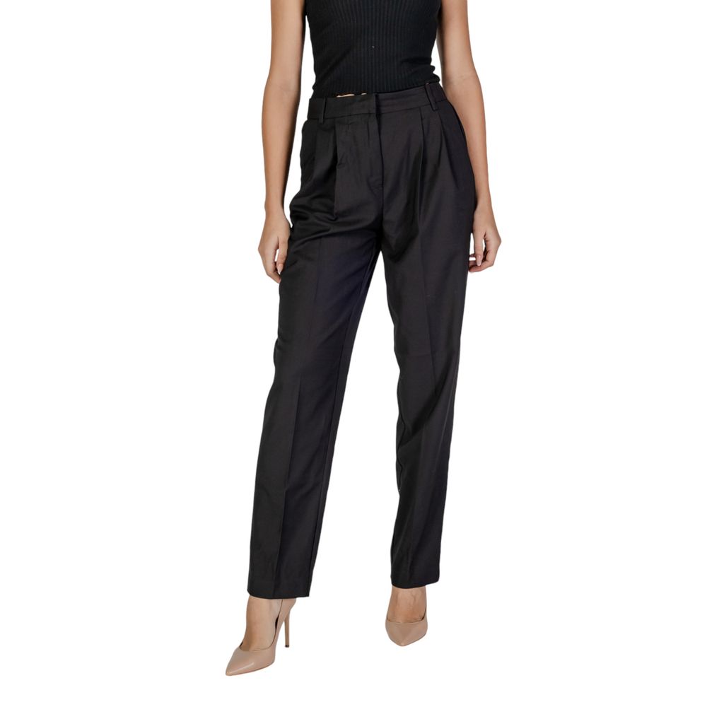Vila Clothes Black Polyester Jeans & Pant Vila Clothes Rosy Brown