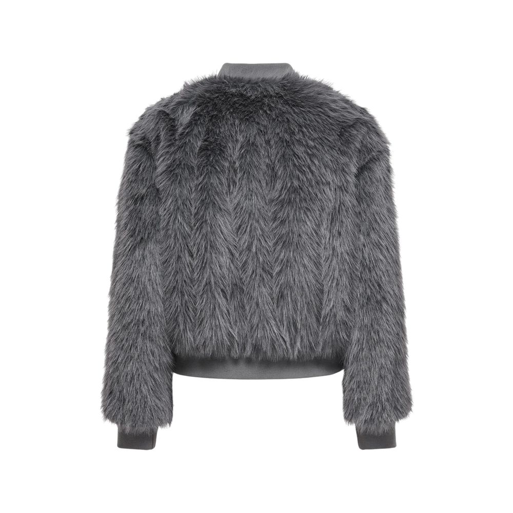 Only Gray Polyester Jackets & Coat Only Dim Gray