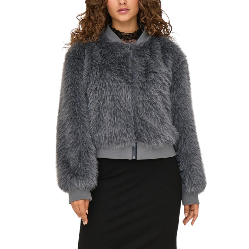 Only Gray Polyester Jackets & Coat Only Dark Slate Gray