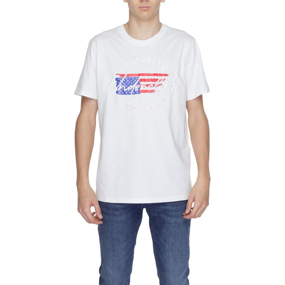 Underclub White Cotton T-Shirt Underclub Light Gray