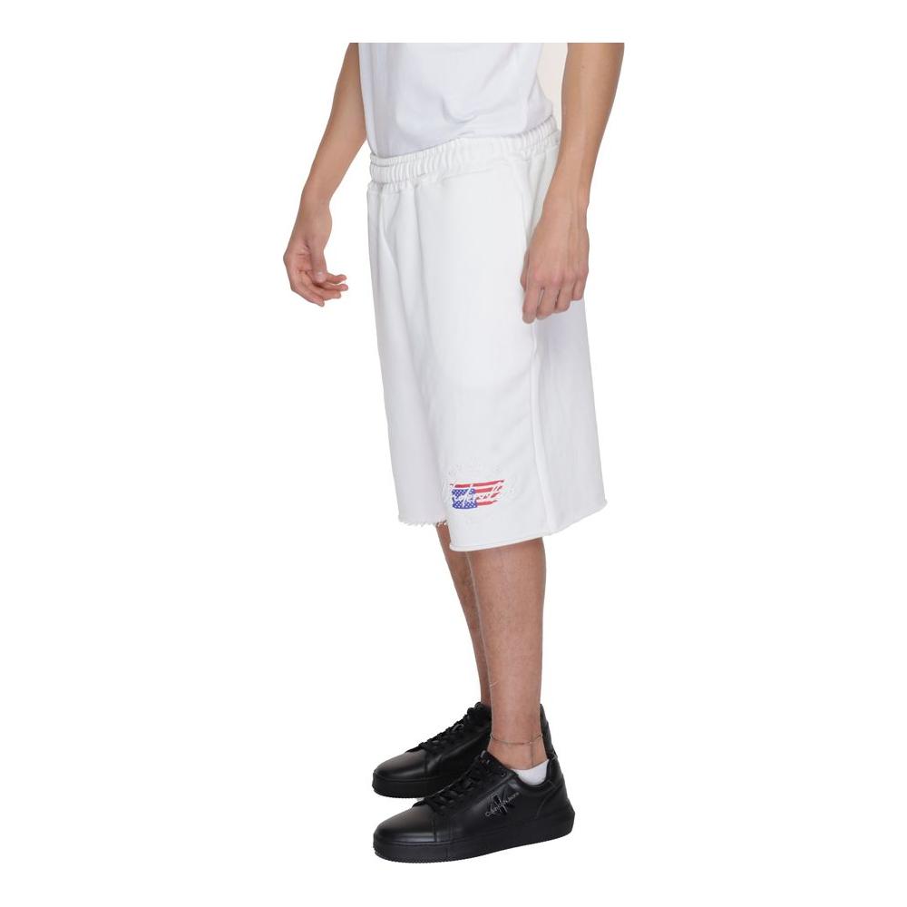 Underclub White Cotton Short Underclub Light Gray