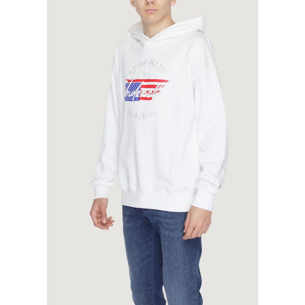 Underclub White Cotton Sweater Underclub Lavender