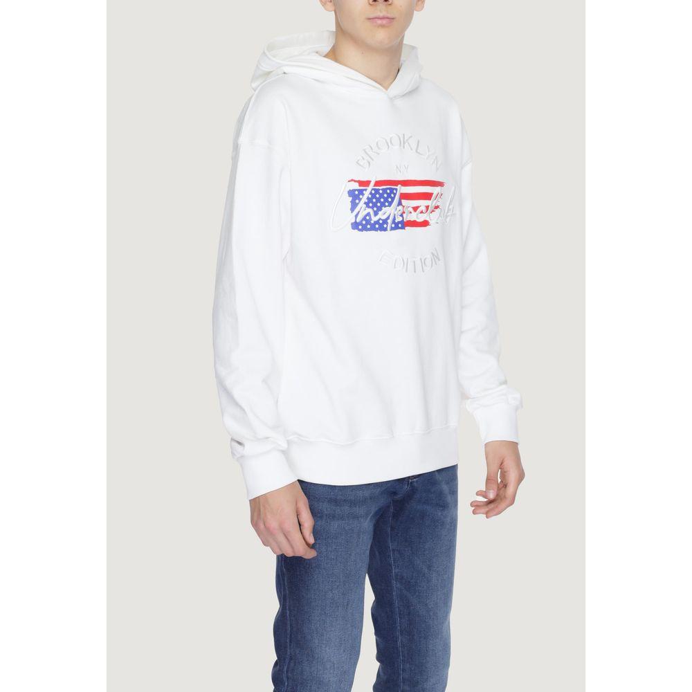 Underclub White Cotton Sweater Underclub Lavender