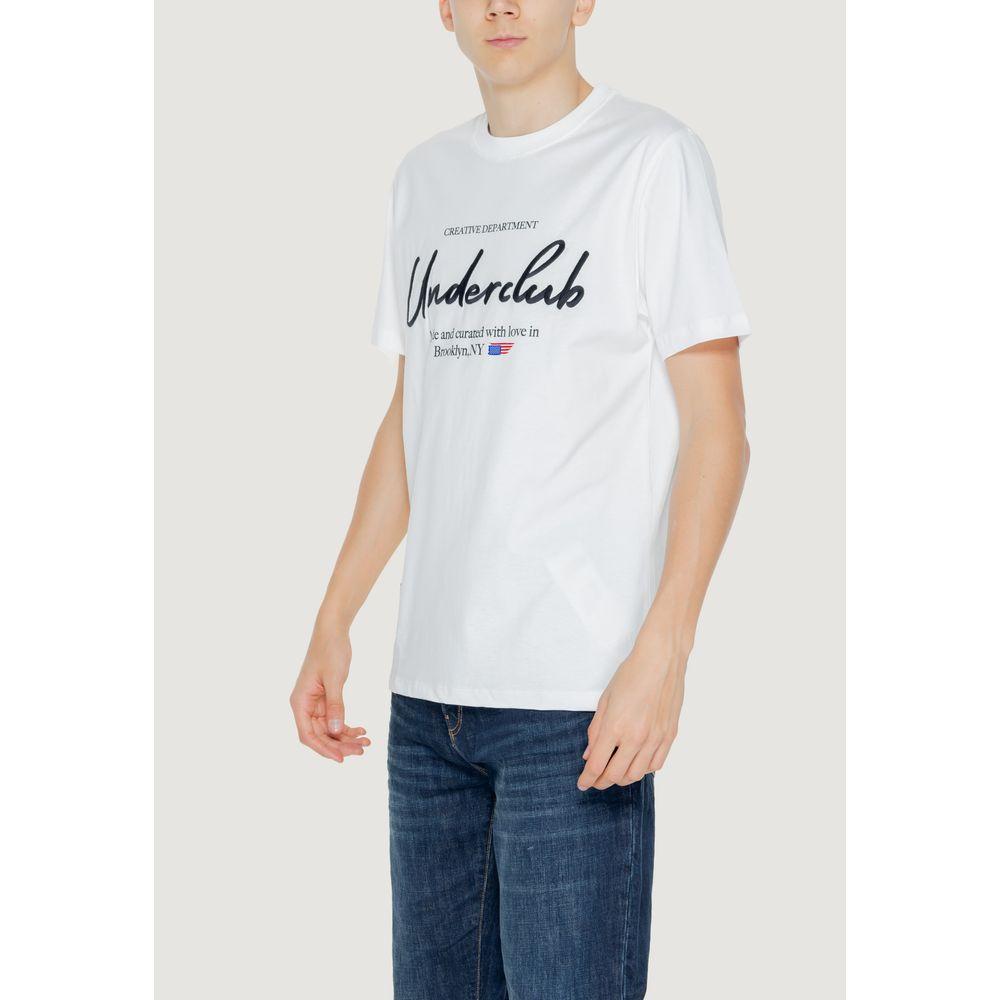 Underclub White Cotton T-Shirt Underclub Light Gray