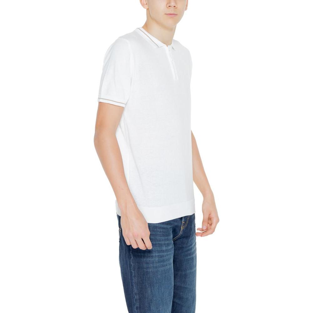Hamaki-Ho White Cotton T-Shirt Hamaki-Ho Dark Slate Gray