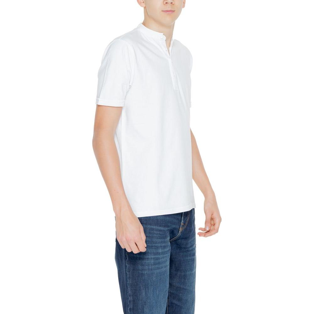 Hamaki-Ho White Cotton T-Shirt Hamaki-Ho Dark Slate Gray