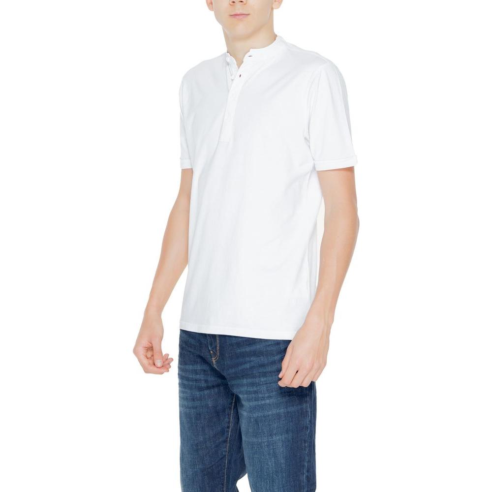 Hamaki-Ho White Cotton T-Shirt Hamaki-Ho Dark Slate Gray