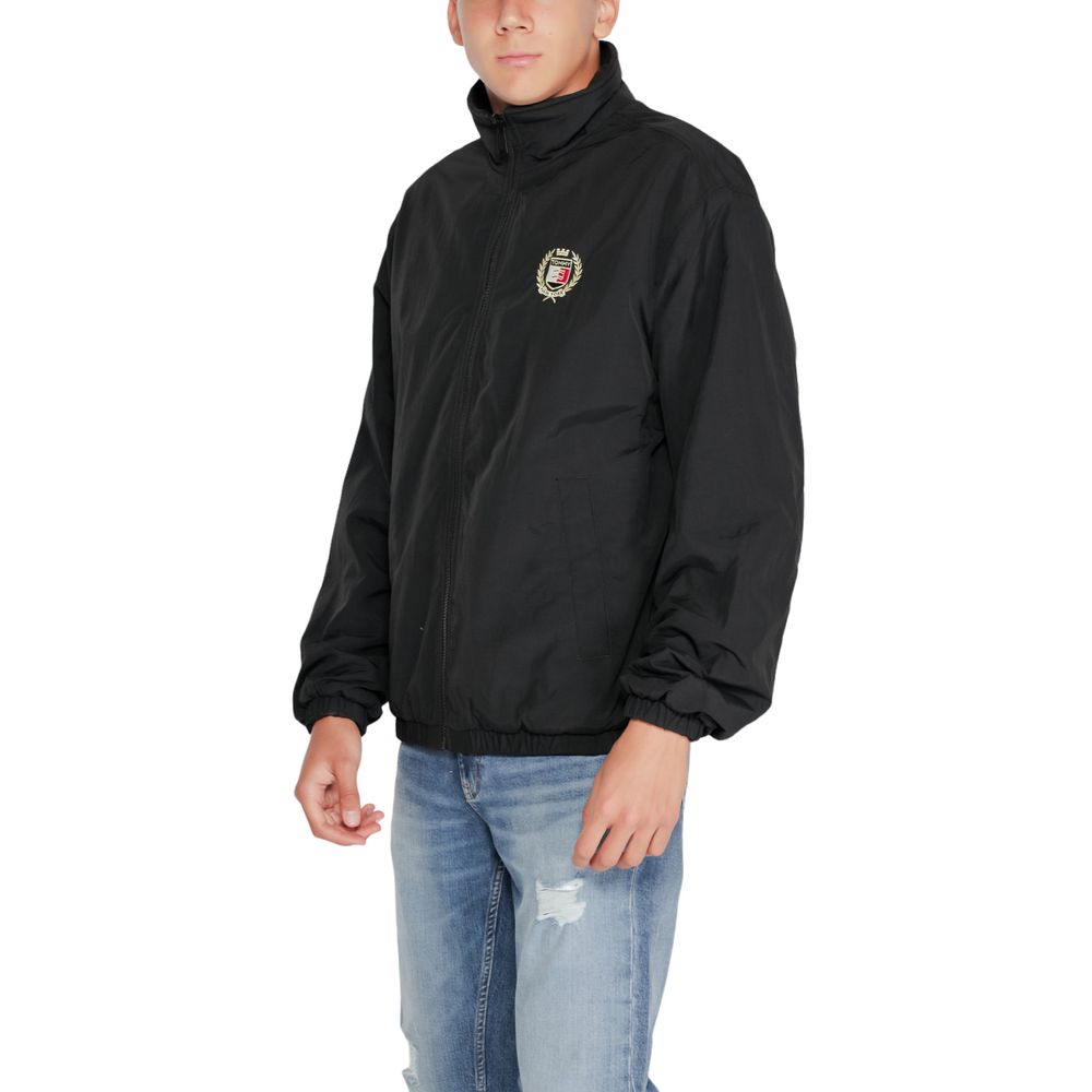 Tommy Hilfiger Jeans Black Recycled Polyester Jacket Tommy Hilfiger Jeans Dark Slate Gray