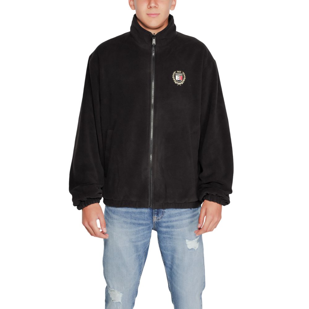 Tommy Hilfiger Jeans Black Recycled Polyester Jacket Tommy Hilfiger Jeans Dark Gray
