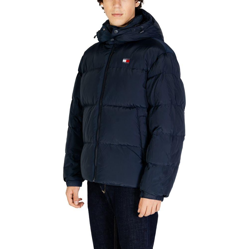 Tommy Hilfiger Jeans Blue Recycled Polyester Jacket Tommy Hilfiger Jeans Black