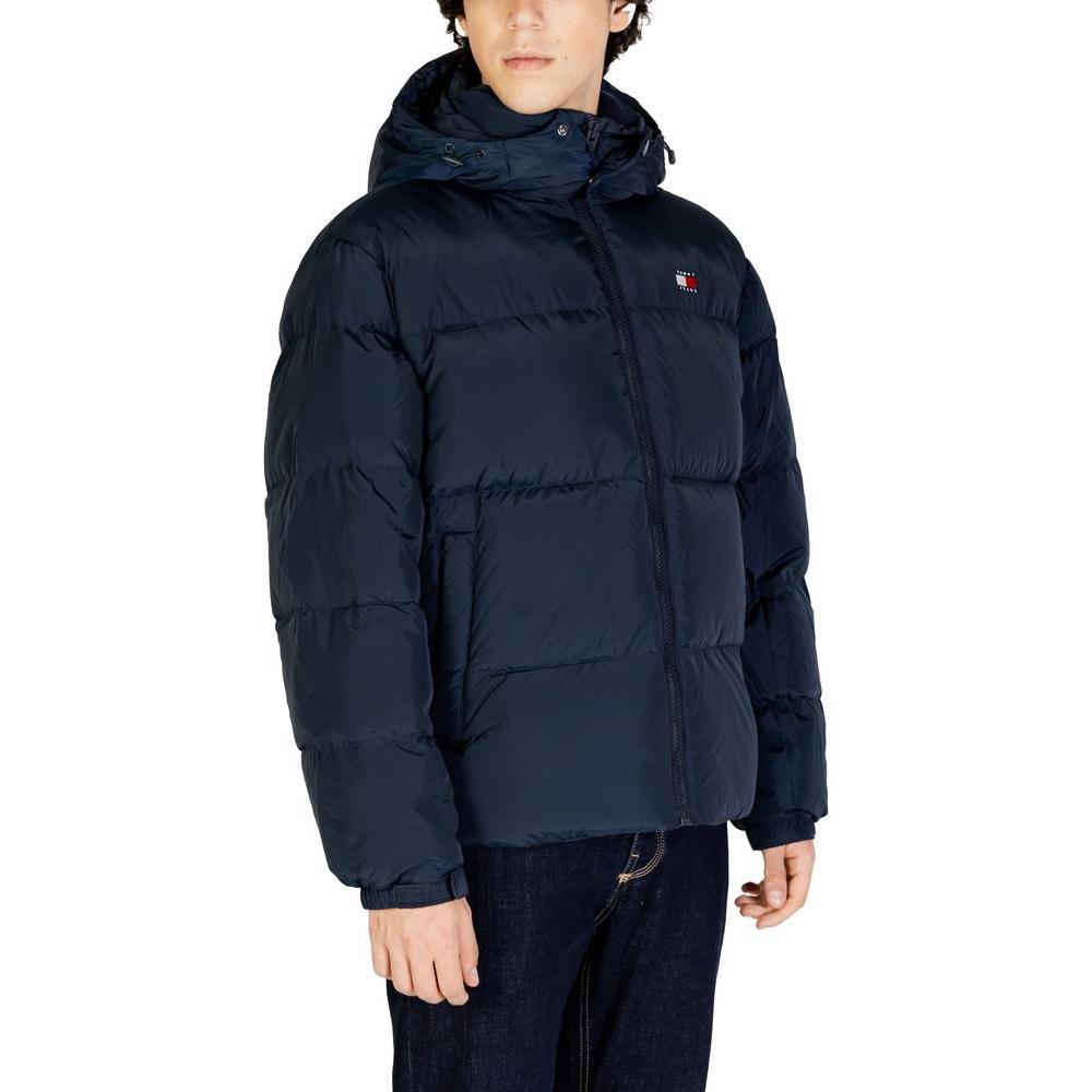 Tommy Hilfiger Jeans Blue Recycled Polyester Jacket Tommy Hilfiger Jeans Dark Slate Gray