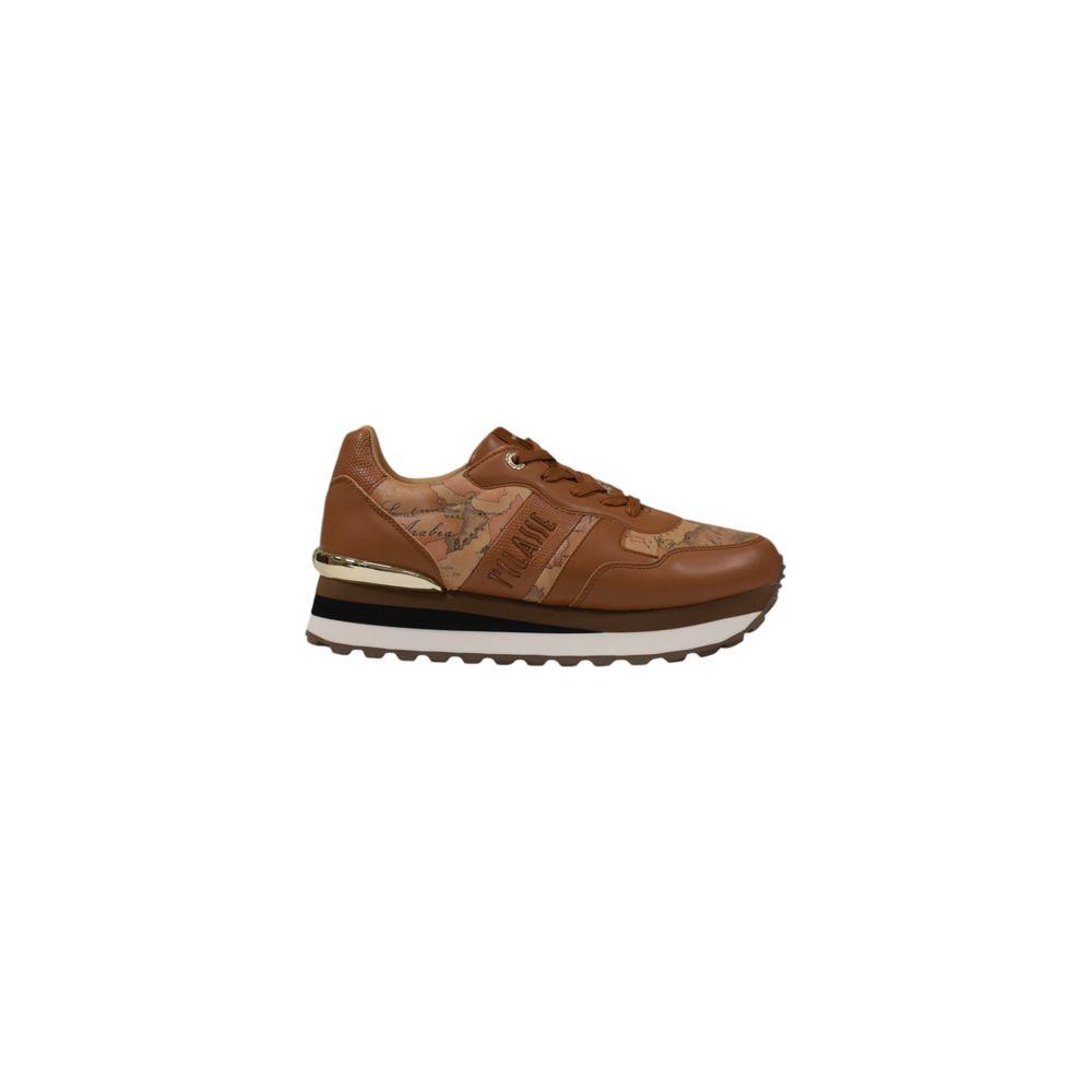 Alviero Martini Prima Classe Beige Polyethylene Sneaker Alviero Martini Prima Classe Saddle Brown