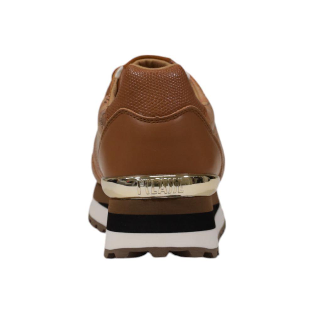 Alviero Martini Prima Classe Beige Polyethylene Sneaker Alviero Martini Prima Classe Saddle Brown