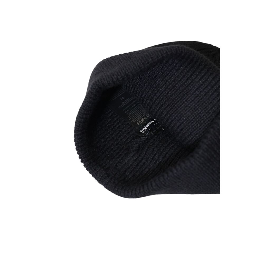 Antony Morato Black Wool Hats & Cap Antony Morato Black