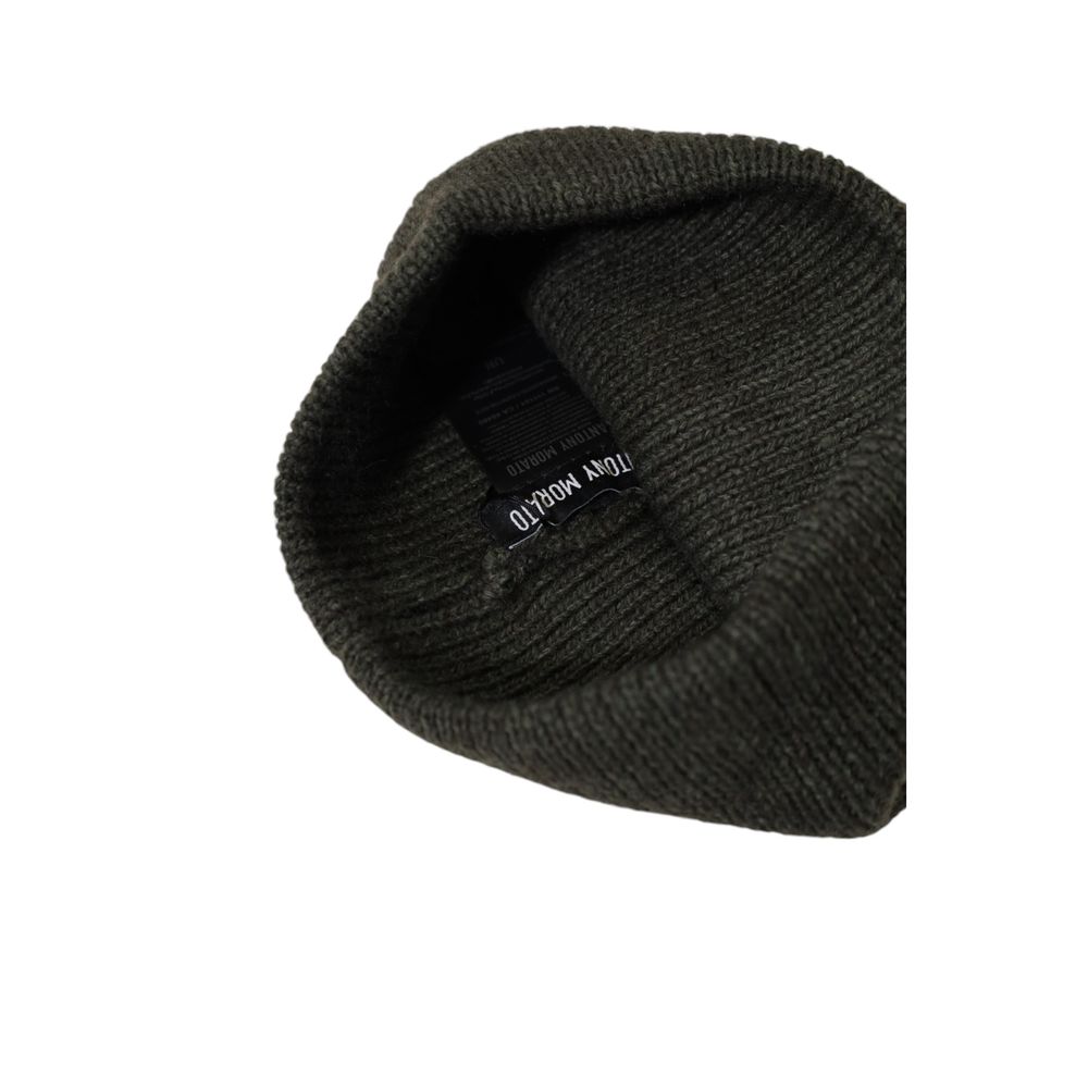 Antony Morato Green Wool Hats & Cap Antony Morato Black