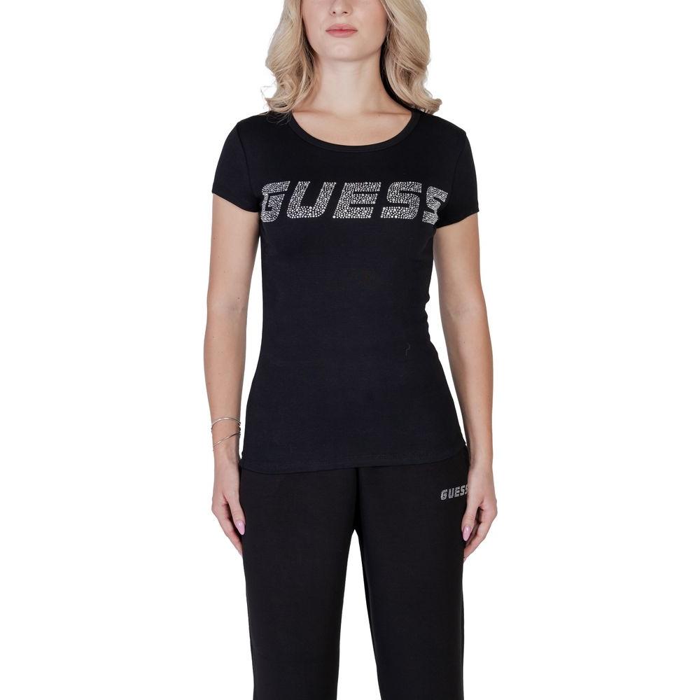 Guess Active Black Cotton Tops & T-Shirt Guess Active Rosy Brown