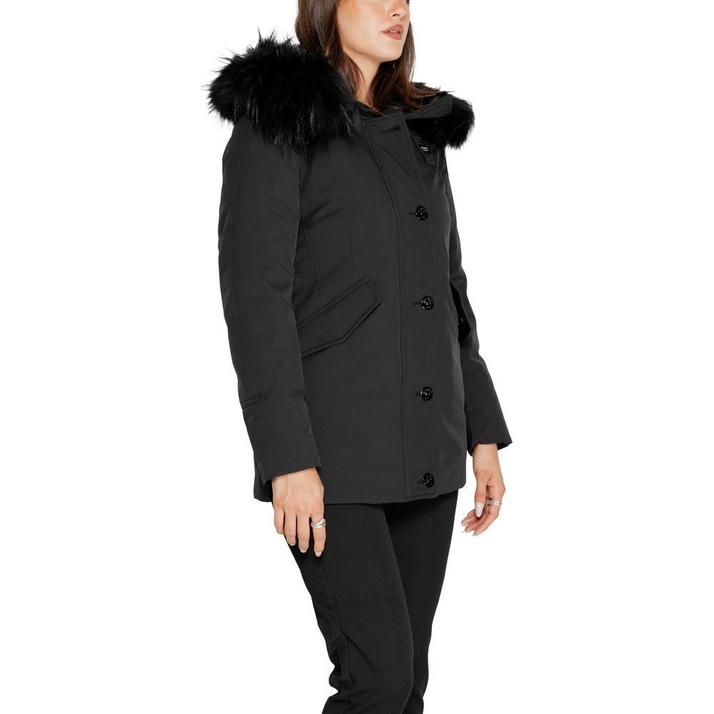Blauer Black Polyester Jackets & Coat Blauer Dark Slate Gray