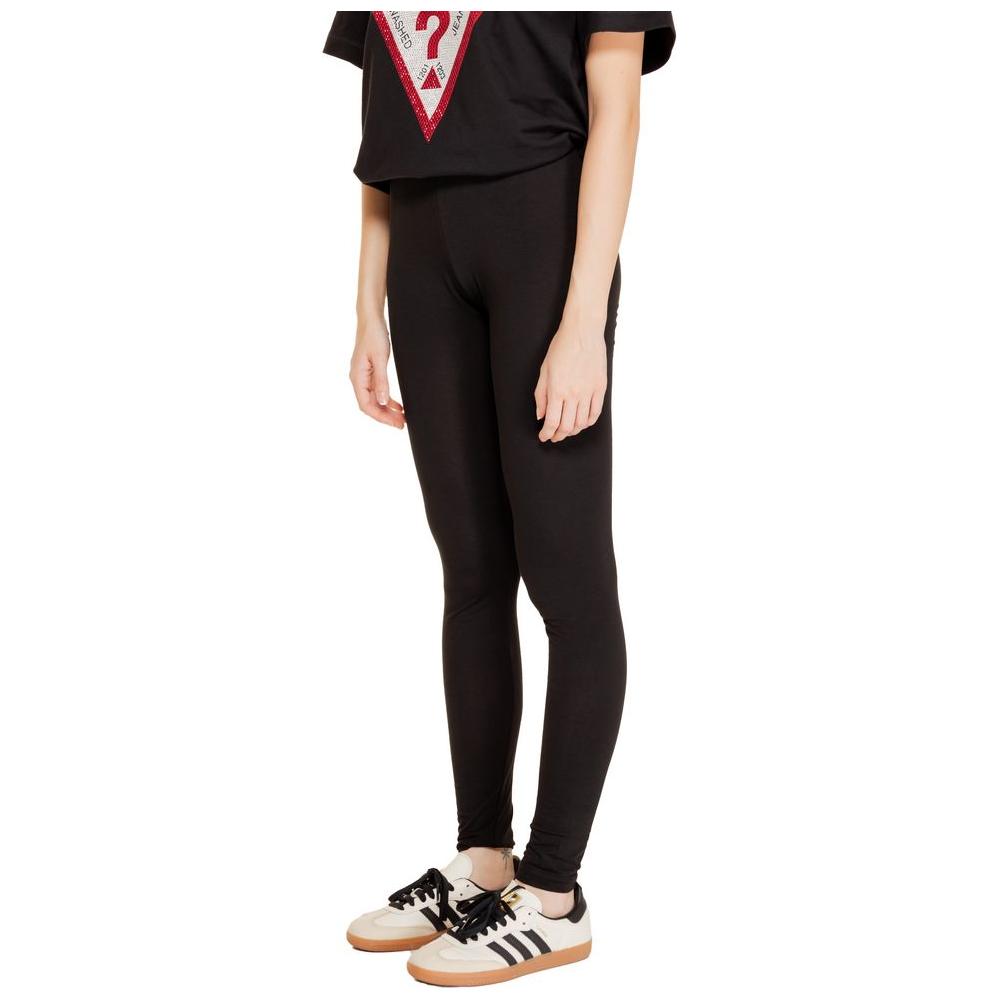 Jacqueline De Yong Black Cotton Jeans & Pant Jacqueline De Yong Black