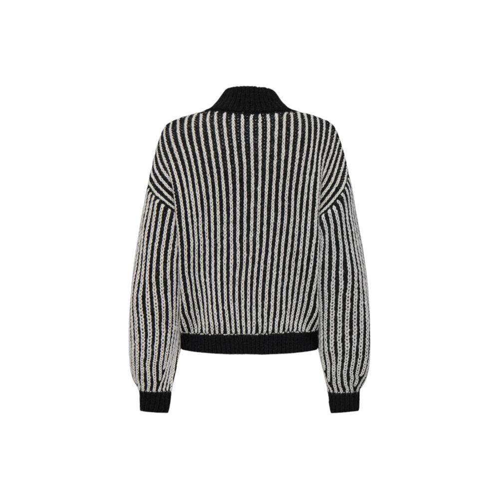Jacqueline De Yong Black Polyester Sweater Jacqueline De Yong Dark Slate Gray