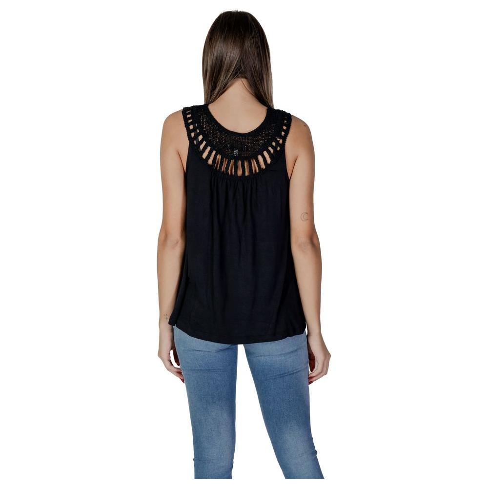 B.Young Black Viscose Tops & T-Shirt B.Young Tan
