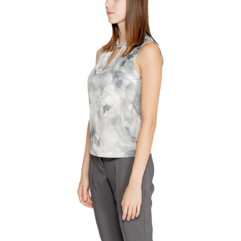 Rinascimento Gray Polyester Tops & T-Shirt Rinascimento Gray