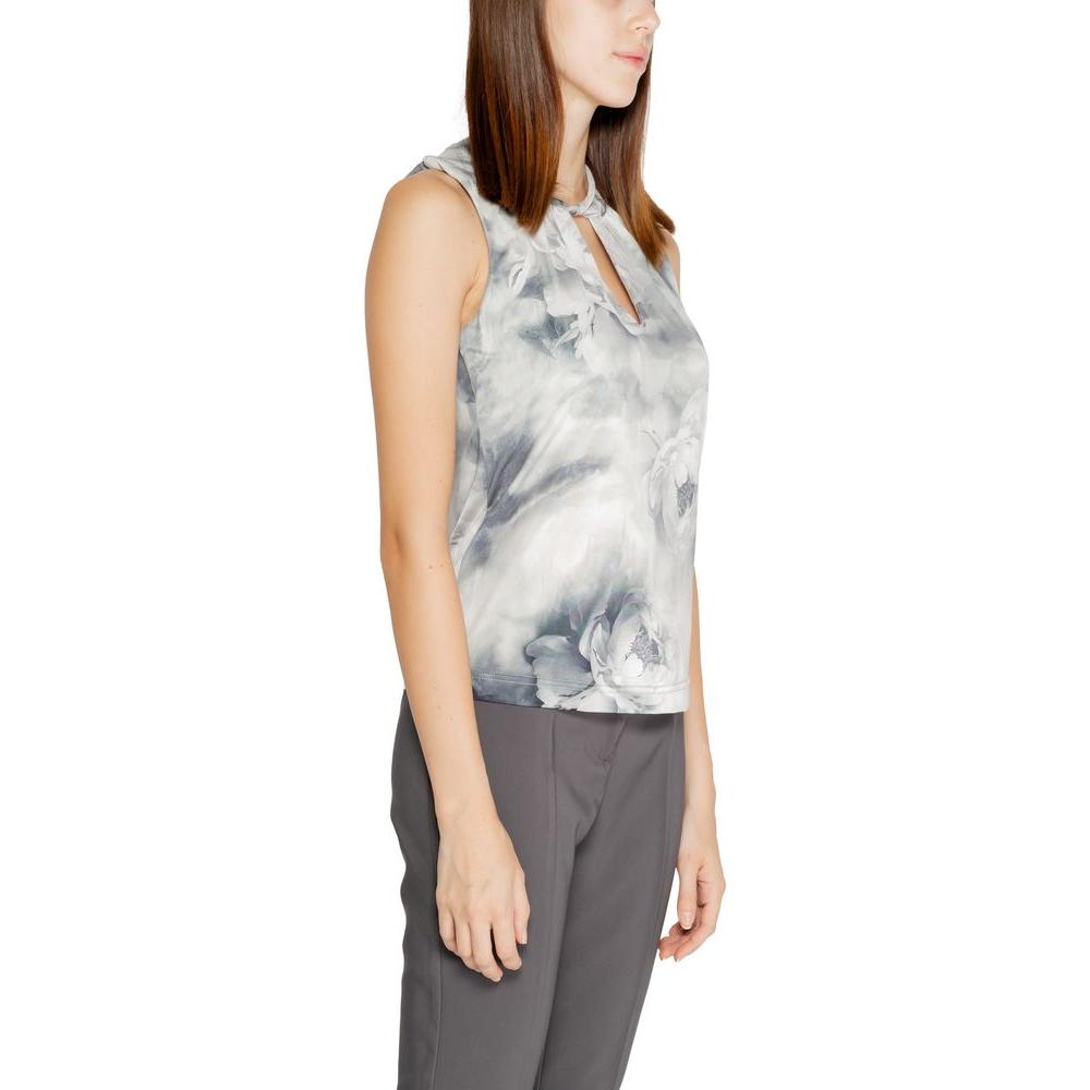 Rinascimento Gray Polyester Tops & T-Shirt Rinascimento Gray