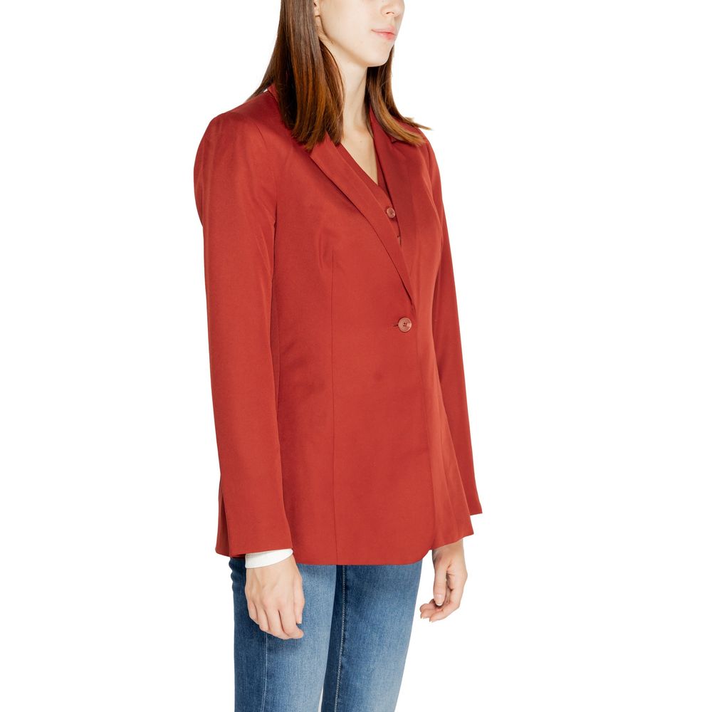 Vero Moda Red Polyester Suits & Blazer Vero Moda Brown