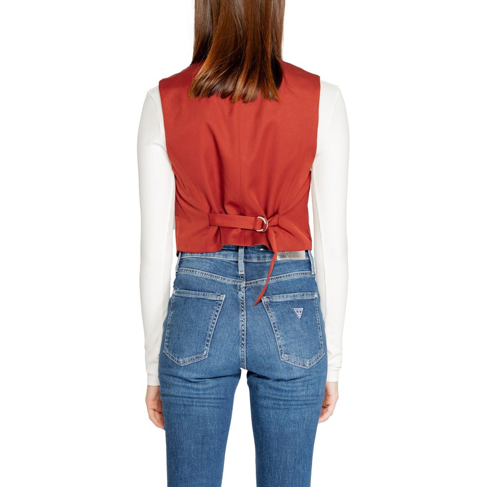 Vero Moda Red Polyester Vest Vero Moda Sienna