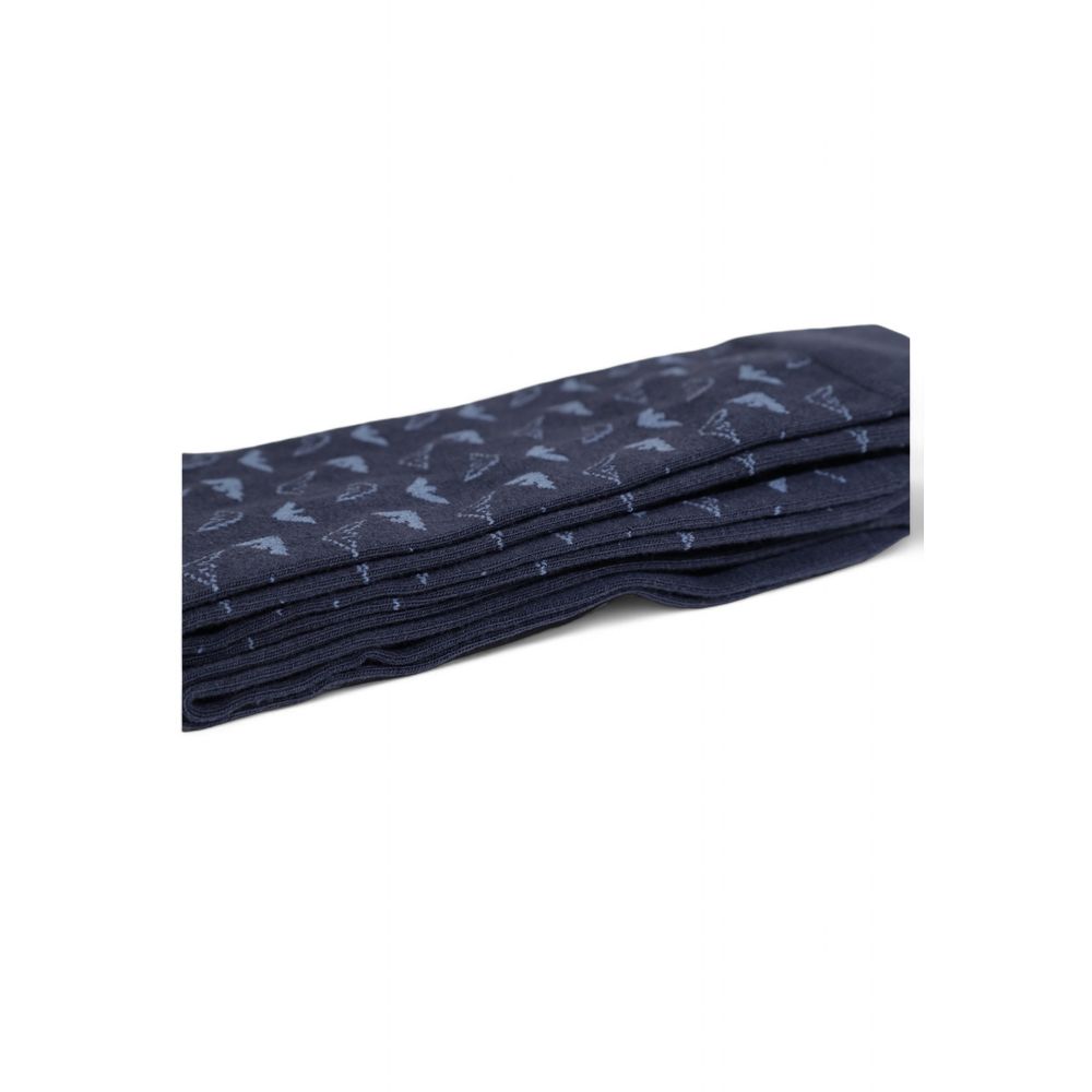 Emporio Armani Underwear Blue Cotton Sock Emporio Armani Underwear Dark Slate Gray
