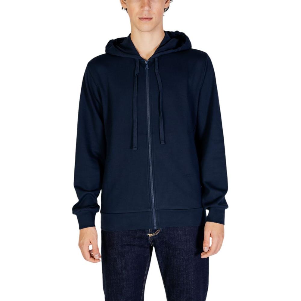 Emporio Armani Underwear Blue Polyester Sweater Emporio Armani Underwear Black