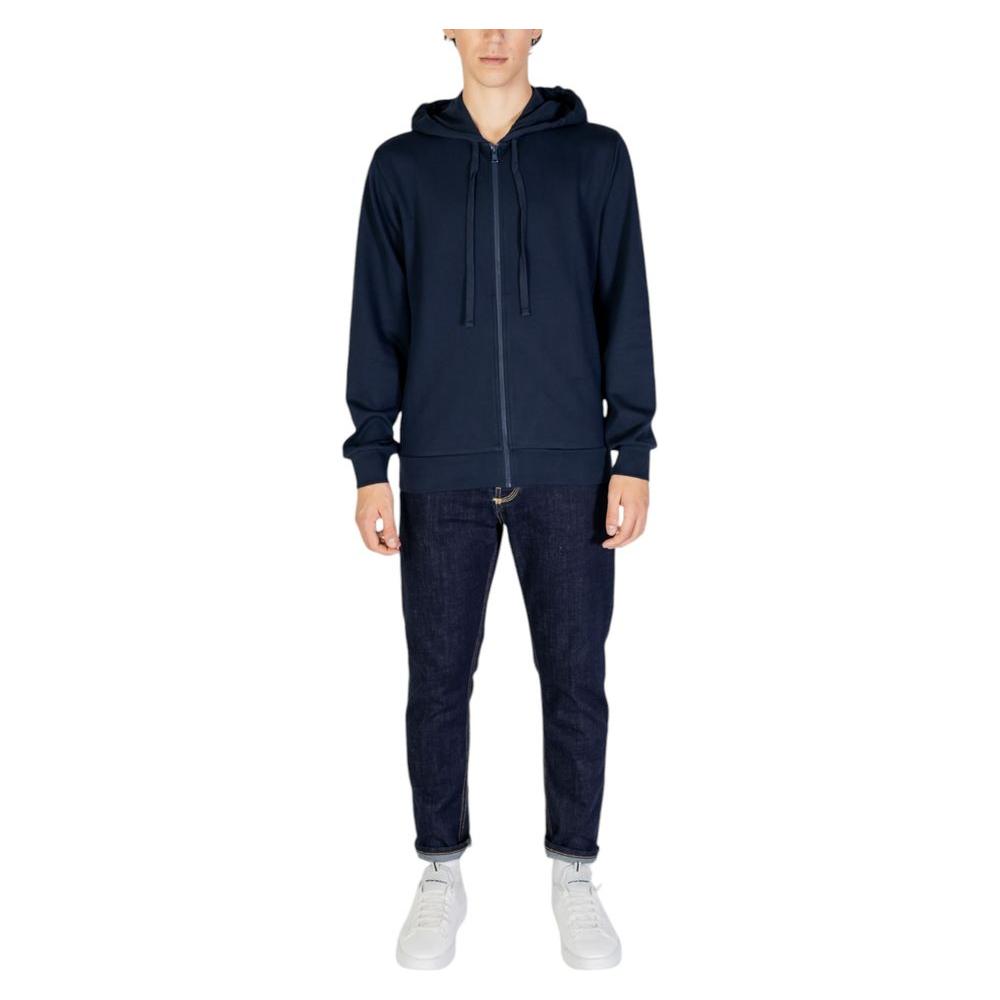 Emporio Armani Underwear Blue Polyester Sweater Emporio Armani Underwear Dark Slate Gray
