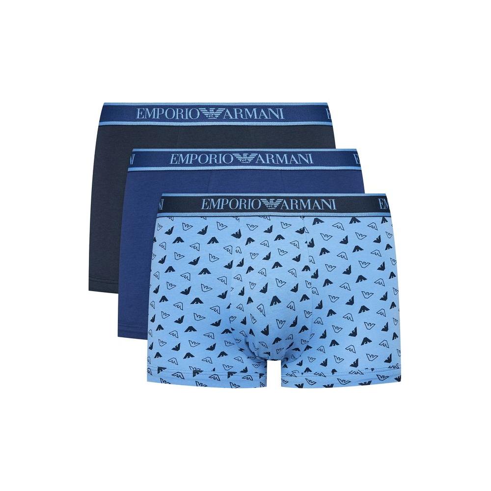 Emporio Armani Underwear Blue Cotton Underwear Emporio Armani Underwear Sky Blue