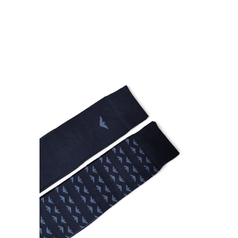 Emporio Armani Underwear Blue Cotton Sock Emporio Armani Underwear Dark Slate Gray