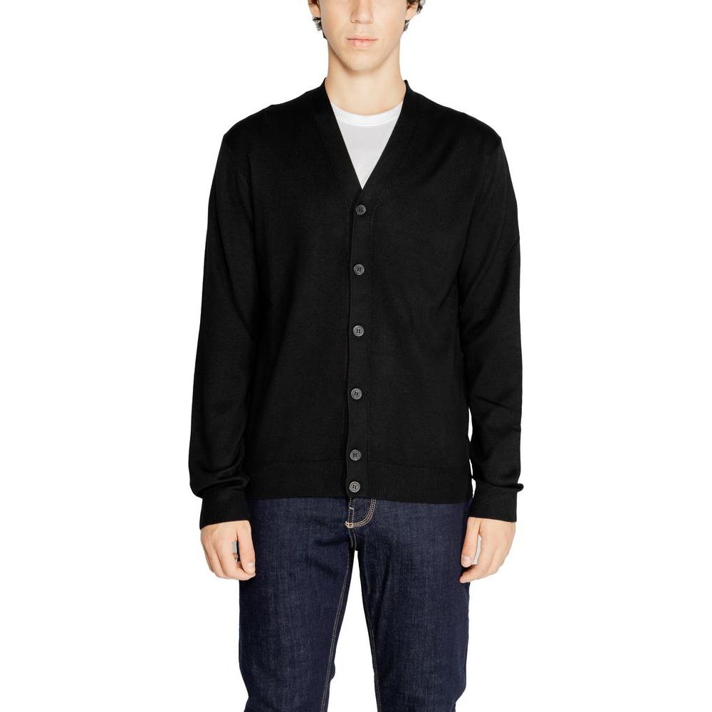 Hamaki-Ho Black Viscose Cardigan Hamaki-Ho Black