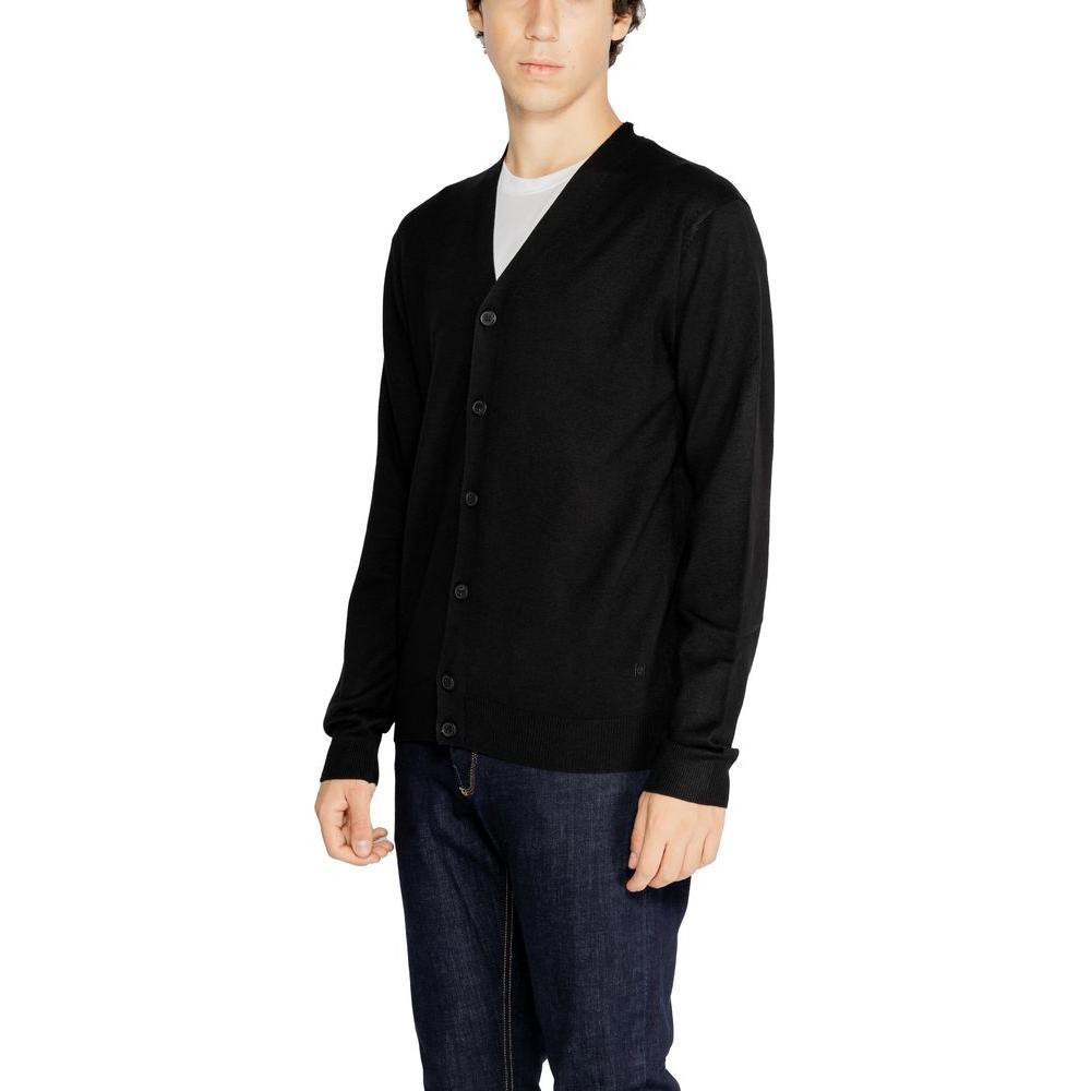 Hamaki-Ho Black Viscose Cardigan Hamaki-Ho Black