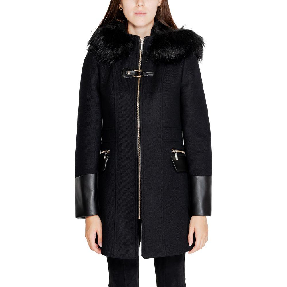 Morgan De Toi Black Wool Jackets & Coat Morgan De Toi Black