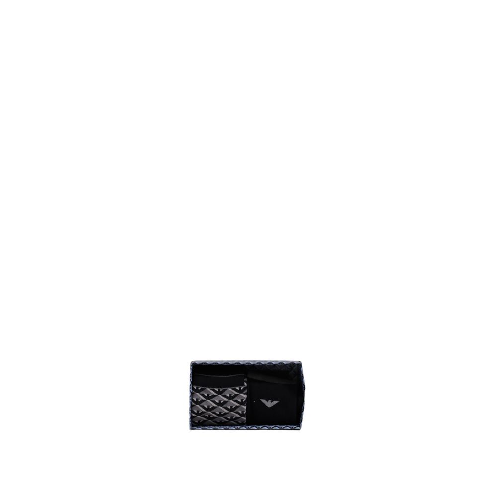 Emporio Armani Underwear Gray Cotton Sock Emporio Armani Underwear Black