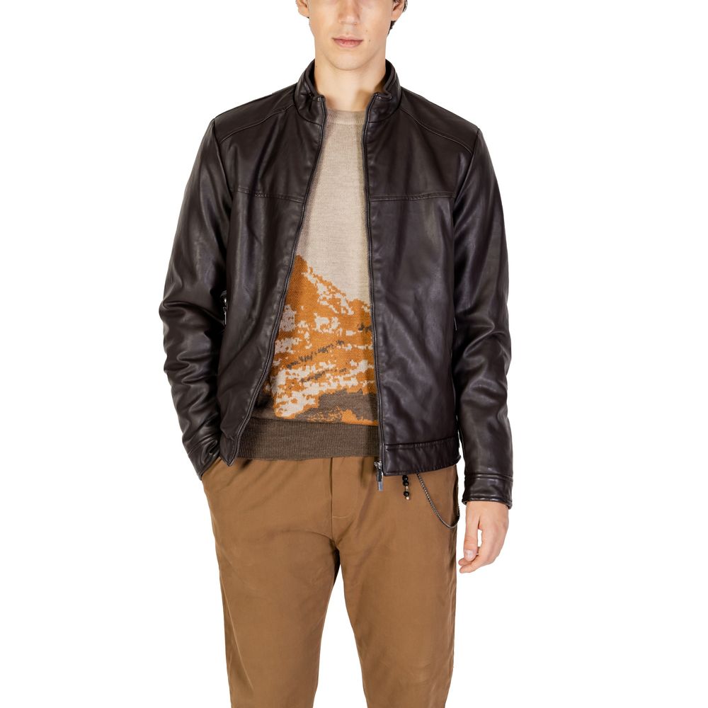 Hamaki-Ho Brown Viscose Jacket Hamaki-Ho Dark Slate Gray