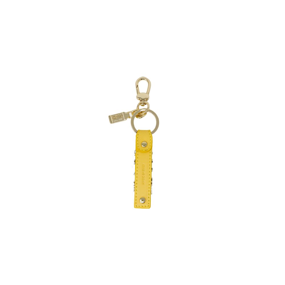 Alviero Martini Prima Classe Yellow Leather Keychain Alviero Martini Prima Classe Dark Khaki