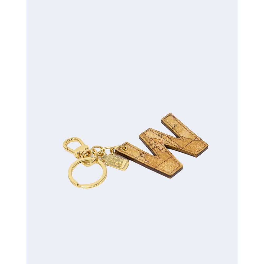 Alviero Martini Prima Classe Beige Leather Keychain Alviero Martini Prima Classe Lavender