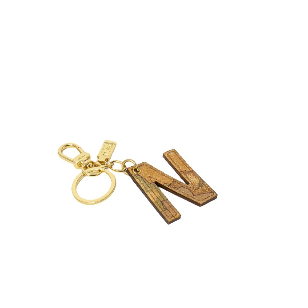 Alviero Martini Prima Classe Beige Leather Keychain Alviero Martini Prima Classe Dark Khaki
