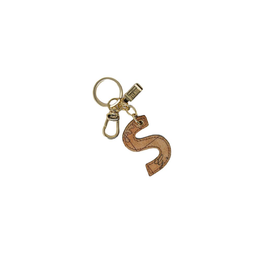 Alviero Martini Prima Classe Beige Cotton Keychain Alviero Martini Prima Classe Dim Gray
