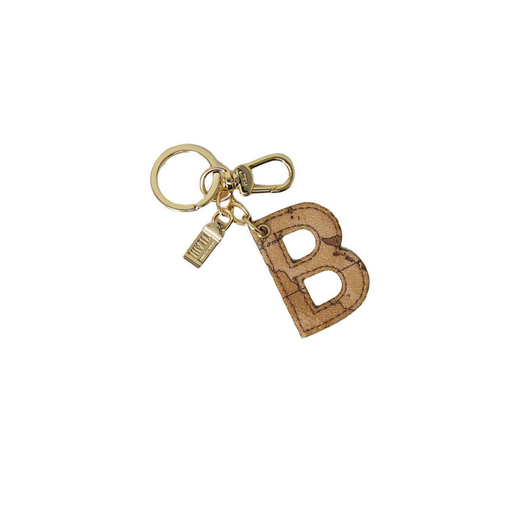 Alviero Martini Prima Classe Beige Cotton Keychain Alviero Martini Prima Classe Rosy Brown