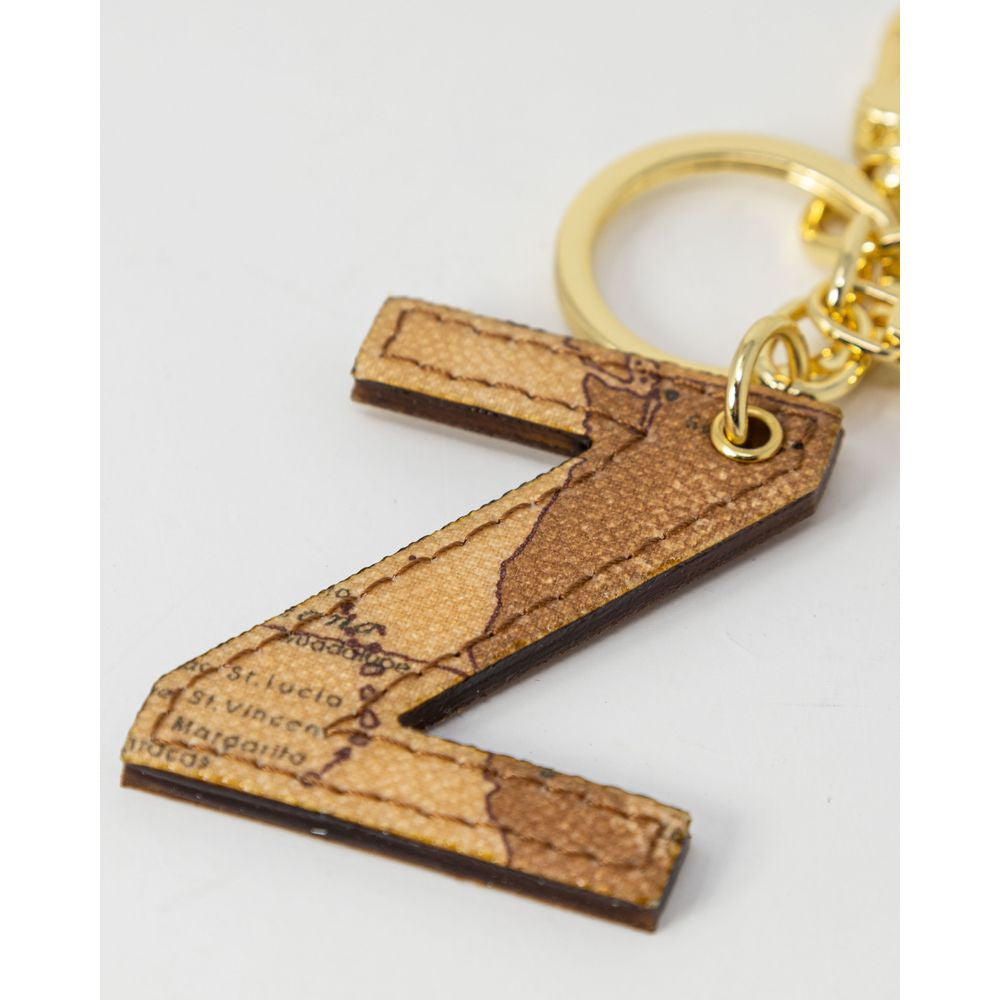 Alviero Martini Prima Classe Beige Leather Keychain Alviero Martini Prima Classe Light Gray