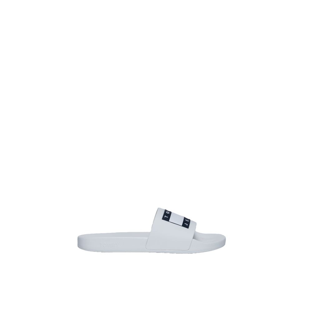 Tommy Hilfiger Jeans Cream Polyethylene Sandal Tommy Hilfiger Jeans Light Gray