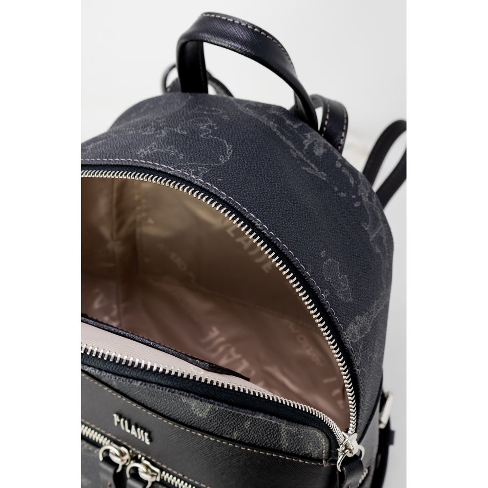 Alviero Martini Prima Classe Black Leather Backpack Alviero Martini Prima Classe Dark Slate Gray