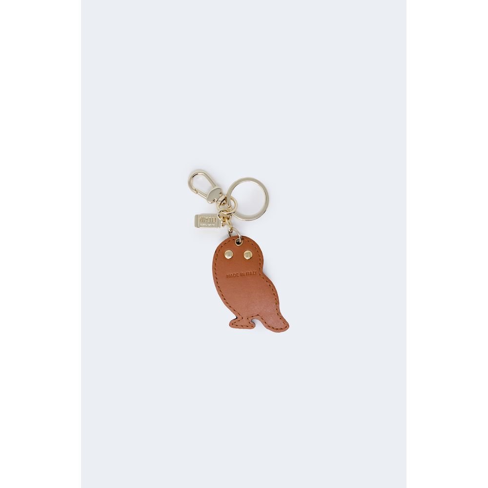 Alviero Martini Prima Classe Beige Leather Keychain Alviero Martini Prima Classe Lavender