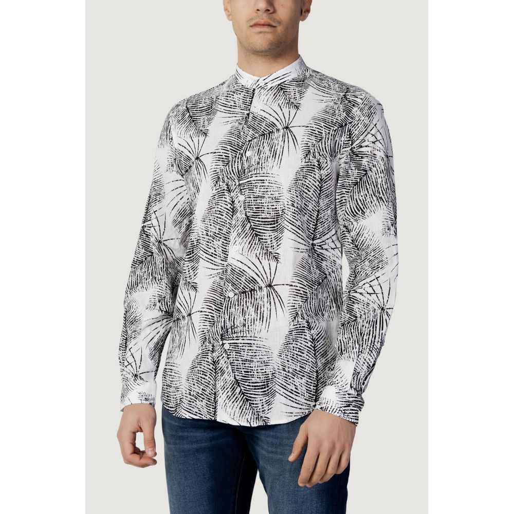 Antony Morato Black Linen Shirt Antony Morato Light Gray