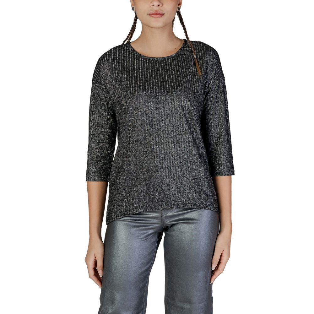 Vero Moda Bicolor Recycled Polyester Tops & T-Shirt Vero Moda Dark Slate Gray