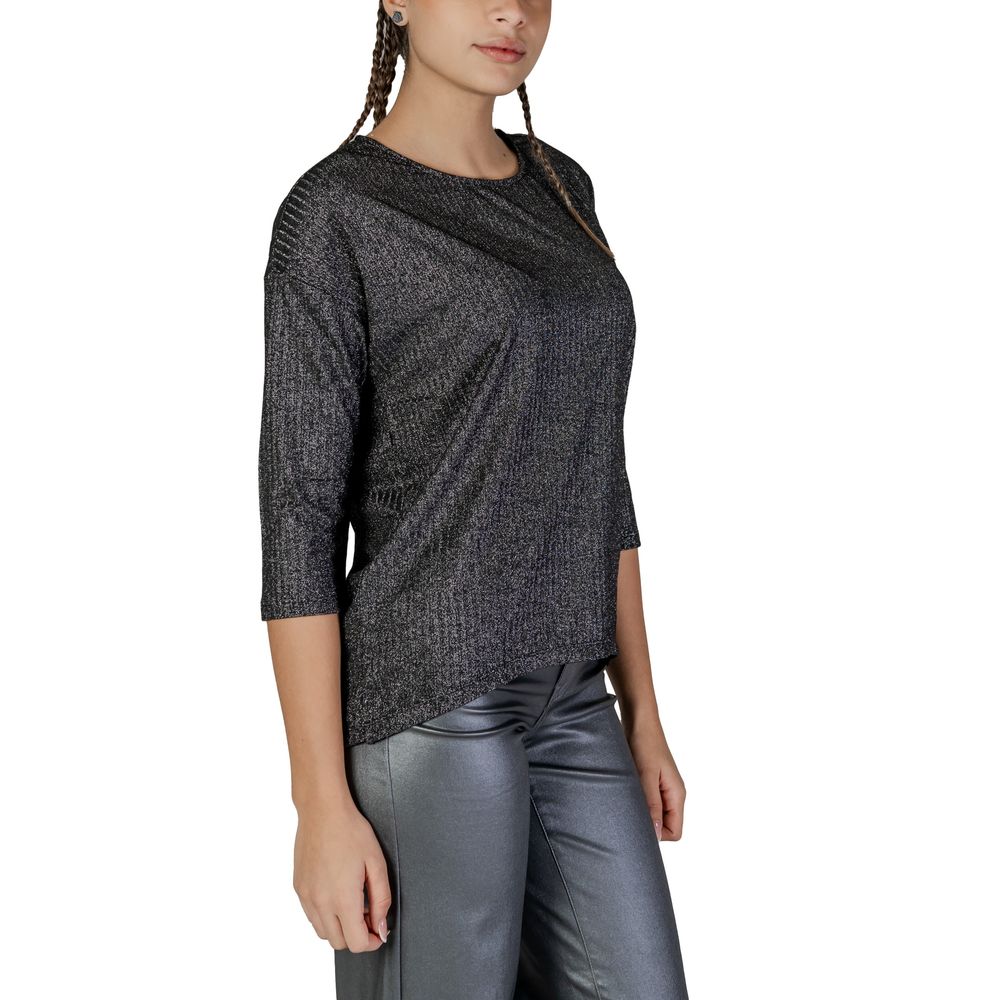 Vero Moda Bicolor Recycled Polyester Tops & T-Shirt Vero Moda Dark Slate Gray
